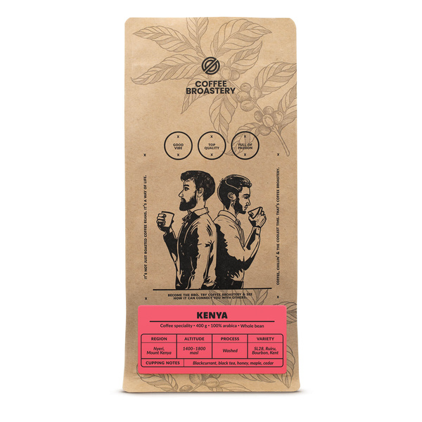 Coffee Broastery - Café arábica en grano Kenya Nyeri Speciality 400 g