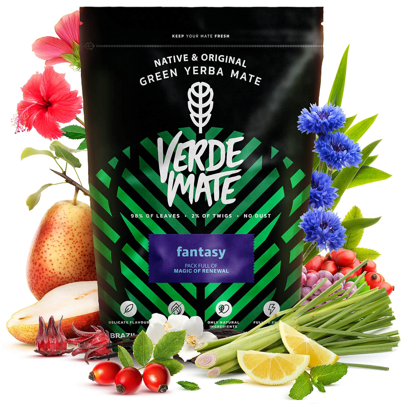 Verde Mate Green Fantasy - Close-up