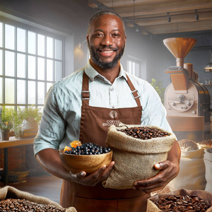Coffee Broastery - Café arábica en grano Kenya Nyeri Speciality 400 g
