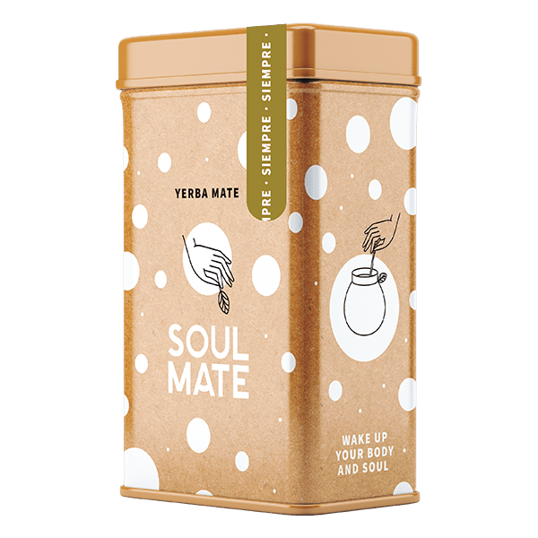 Yerbera – Scatola di latta + Soul Mate Orgánica Siempre 0,5 kg