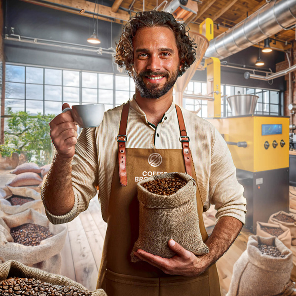Coffee Broastery - Café arábica en grano Amico dall'Italia Espresso Roast 400 g