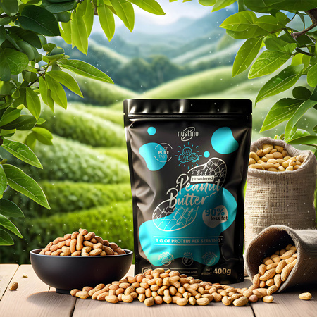 50 x Nustino - Peanut Butter Powder - Additive-free (Pure) 400g