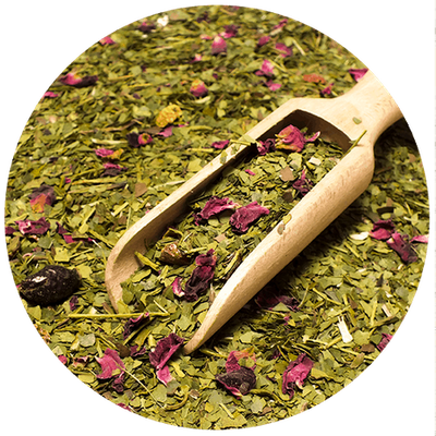 272 x Green Yerba Mate - Rose 1kg LOOSE