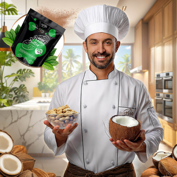 Nustino Pure – mantequilla de maní en polvo – Coconut 400g