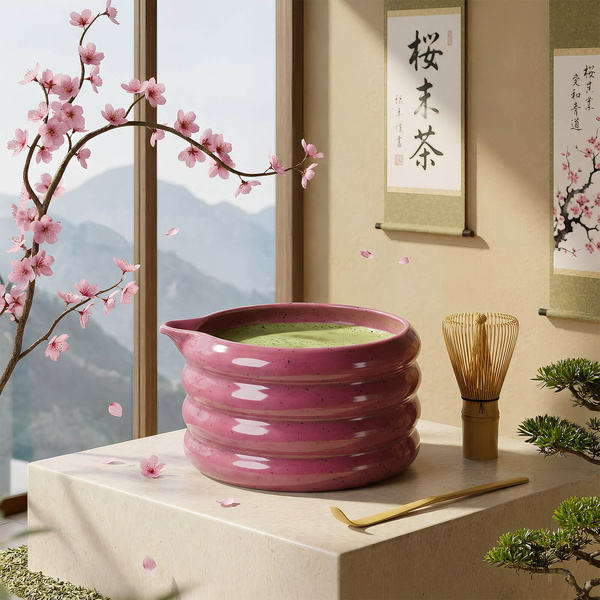 Matchawan – Keramisches Schälchen für Matcha mit Ausguss – Beri